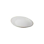 image of TableCraft Products 11516 - Europa Collection Oval Serving Tray, 9" x 7.75" x 1", Melamine, White