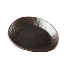 image of TableCraft Products 11517 Lunara Collection Serving Plate, Oval 7" x 6" x .875" Melamine, Brown