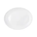 image of TableCraft Products 11526 Sierra Oval Platter, 14¼" x 11¼" White Melamine, Dishwasher Safe