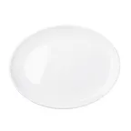 image of TableCraft Products 11527 Oval White Melamine Serving Platter 16-1/4" x 12-3/8" Dishwasher Safe, NSF