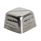 image of TableCraft 11575 Menu Card Holder – 2" x 2" x 1.375", 3" Height, Stainless Steel, Hammered