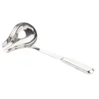 image of TableCraft 11632 - 2 oz. Holden Collection Ladle, 12.5" x 4.25" x 2.5", 18/0 Stainless Steel, Spout