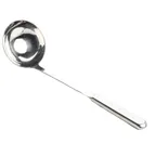 image of TableCraft Products 11633 Soup Ladle, 4 oz, 13" x 3.625", Hollow Handle, 1‑Piece Stainless Steel
