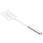 image of TableCraft 11636 - Holden Stainless Steel Slotted Turner, 14.75" x 3.25" x .75", 3" blade, handle
