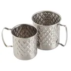 image of TableCraft Products 11657 - 14oz Stainless Steel Mug, 4-3/4" x 3-1/2" x 3-5/8", 200 Series