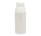 image of TableCraft 11663C3 Squeeze Bottle – 16oz Clear, Wide Mouth, Triple Tip, Dishwasher Safe, SelecTop