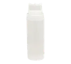 image of TableCraft 11663C3F - Dual-Way WideMouth Squeeze Bottle, 16oz, 63mm Opening, Clear, 3-Tip Top, NSF