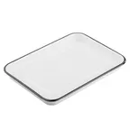 image of TableCraft Products 11669 Canteen Sheet Pan, 13" x 9-1/2" x 1-1/8", Coated Melamine, Black Edges