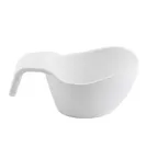 image of TableCraft Products 11678 Gravy Sauce Boat, 5 oz, 5-1/2"x3-1/8"x2-1/4" WhiteMelamine DishwasherSafe