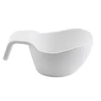 image of TableCraft 11680 Gravy Sauce Boat, 12 oz, 7-1/4" x 4-1/8" x 3", White Melamine, Dishwasher Safe