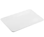 image of TableCraft Products 11773 - Ridge Collection Platter, 17" x 11" x 1" Rectangular Melamine White