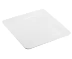 image of TableCraft Products 11775 Ridge Collection Square Serving Platter, 14" x 14" x 1" Melamine White