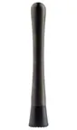 image of TableCraft Products 11824 Muddler – 8" Gunmetal 18/8 Steel, 1.375" W x 1.375" D, 8.125" H, Plastic