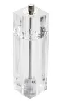 image of TableCraft 11832 - Acrylic Salt & Pepper Shaker & Mill, 2.625"W x 2"D x 7.5"H 1oz Shaker 2.5oz Mill