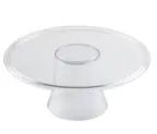 image of TableCraft Products 11885 Clear Styrene Cake Stand, 12.75"W x 12.75"D x 5.25"H, Round Display Riser