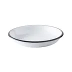 image of TableCraft 12082 - Canteen Collection Round Coupe Bowl, 12 oz, 7.5" x 7.5" x 1.25", Melamine, White
