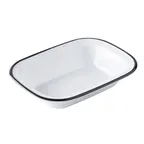 image of TableCraft Products 12084 Canteen Serving Pan, 30oz, 9.5"x7"x2", Rectangular Melamine White