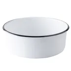image of TableCraft 12164 - 4.25-Qt Round Melamine Bowl, 10.125" Diameter, 3.625" Height, White