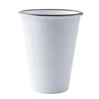 image of TableCraft 12167 - Canteen Collection 16oz Melamine Tumbler, 4" x 4" x 4.875", White