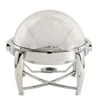 image of TableCraft Products 12186 - 6 Qt Roll Top Chafer, 19.5" x 19.5" x 19" Stainless Steel, Stackable