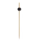 image of TableCraft Products 12208 - 100 Bamboo Ball Picks, 0.4375" x 0.4375" x 4.5", Black, 100/Pack