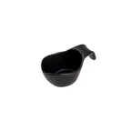 image of TableCraft Products 12272 Gravy Sauce Boat, 3 Oz, 4.75" X 2.625" X 2", Stackable, Melamine, Black