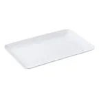 image of TableCraft 12283 Sierra White Melamine Rectangular Serving Platter 17" W x 11" D x 1.25" H