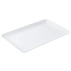 image of TableCraft Products 12284 - Sierra White Melamine Rectangular Platter, 21"W x 13"D x 1.25"H