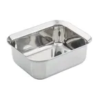 image of TableCraft 123507 5-Qt 11"x9"x4" Tri-Ply Stainless Steel Steam Table Pan, Mirror, NSF