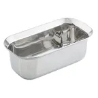 image of TableCraft 123509 Steam Table Pan - 3-Qt, 11" x 5-7/8" x 4", 18/8/18/0 Stainless, Dishwasher-Safe