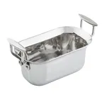 image of TableCraft 123510 - 3-Qt Stainless Steam Table Pan, 11" x 5-7/8" x 4", Induction, Dishwasher Safe