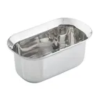 image of TableCraft 123511 Steam Table Pan - 1/4 Size, 2 qt., 9" x 5-1/4" x 4", Tri-Ply Stainless Steel