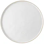 image of TableCraft Products 123519W Europa Serving Tray – 18" Round White Melamine, Dishwasher Safe