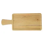 image of TableCraft Products 12458 Melamine Serving Paddle, 16.5" x 7" Tray, Tan Decaled, 4.5" Handle