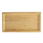 image of TableCraft Products 12461 - Timber Melamine Serving Tray, Rectangular 11" x 5.75" Tan, Decal