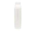 image of TableCraft 12463C3F Dual-Way WideMouth Squeeze Bottle, 24oz Clear, 63mm Opening, Triple Tip