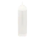 image of TableCraft 12463CF - 24oz Dual-Way WideMouth Squeeze Bottle, Clear Polyethylene, 63mm, NSF
