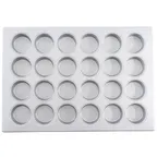 image of TableCraft Products 12478 Muffin Pan, 26" x 18" x 1.375", 24-Cup, Aluminized Steel, Nonstick