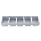 image of TableCraft 12490 6‑Loaf Bread Pan, 25.75" x 6" x 2.25", Aluminized Steel, Silicone Glaze, 17oz