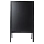 image of TableCraft 12525 A-Frame Sign Board – 25" x 41" Chalkboard, Black Wood, 21.5" x 29.75" Chalkboard