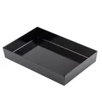 image of TableCraft 12543 - 10-Qt Black Melamine Bowl, 19" x 12" x 3", Round, Reusable