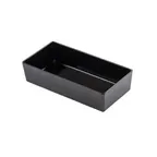 image of TableCraft Products 12546 - 3.25-Qt Black Melamine Bowl, 12.75" x 6.375" x 3", Reusable