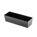 image of TableCraft Products 12552 - Black Melamine 8.75 Qt Bowl, 19" x 6.375" x 5" Half‑Long, 8 Quart