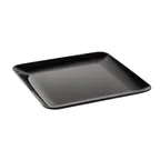 image of TableCraft Products 12564 - Sierra Collection Black 14" x 14" Rectangular Melamine Serving Platter
