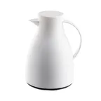 image of TableCraft 12664 Beverage Server, 50oz, 7.75"x6.75"x10.125", Frosted White, Vacuum Insulated Plastic