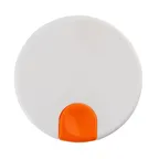 image of TableCraft Products 12669 Decaf Lid 3.5"x3.5"x2.125" Thumb Press PP White 34oz Coffee Carafe (12663)