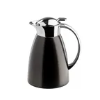image of TableCraft Products 12680 Beverage Server, 34 oz. 7" x 5.5" x 8.5" Stainless Steel Black Carafe