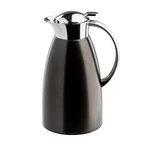 image of TableCraft Products 12682 - Coffee Carafe, 68 oz (2 L) Black 7" x 5.5" x 10.5" 18/8 Stainless Steel