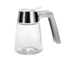 image of TableCraft Products 1270 - Glass Syrup Dispenser, 8 Oz, Chrome Plated ABS Top, Fits Rack 1371R