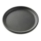 image of TableCraft Products 12705 - Terra Collection Serving Plate, 6" x 6" x 0.625", Round, Black, Melamine